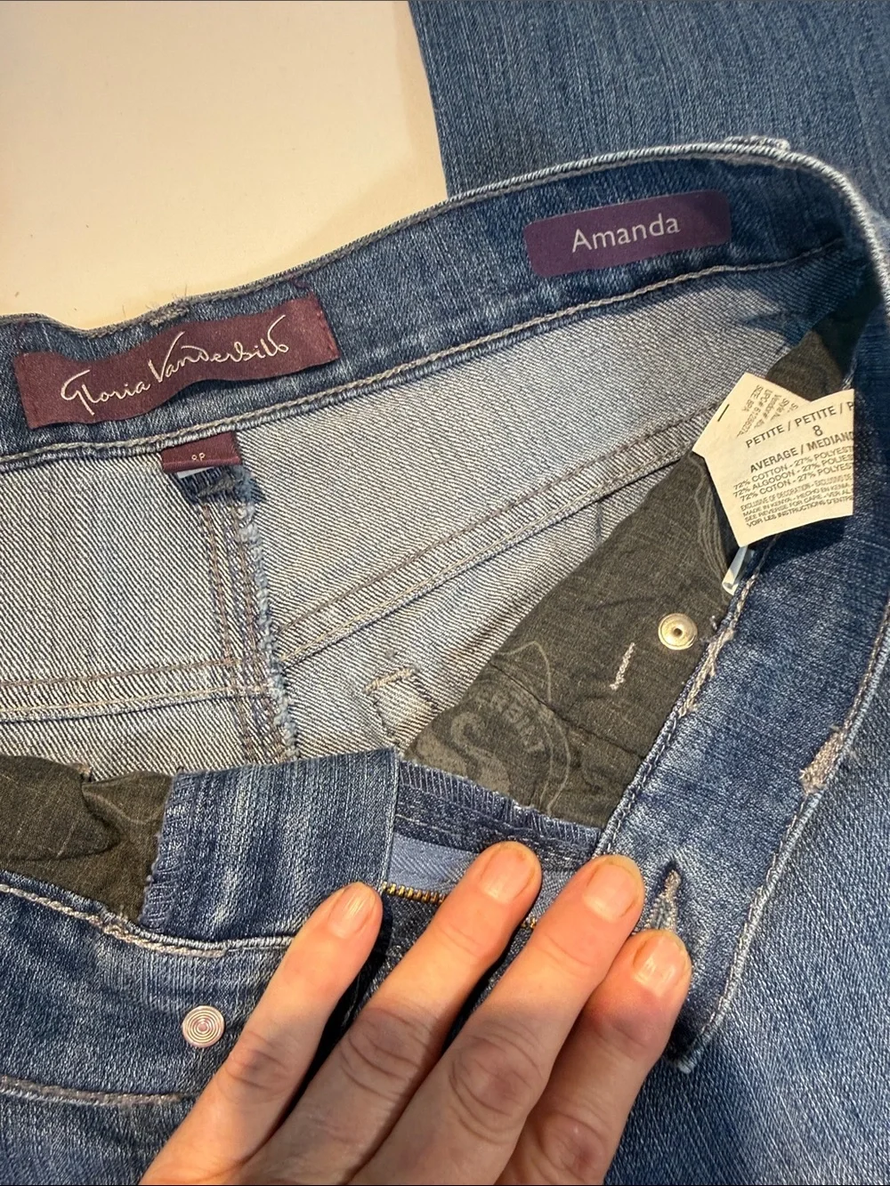 Gloria Vanderbilt Straight-Leg Jeans in Classic Blue